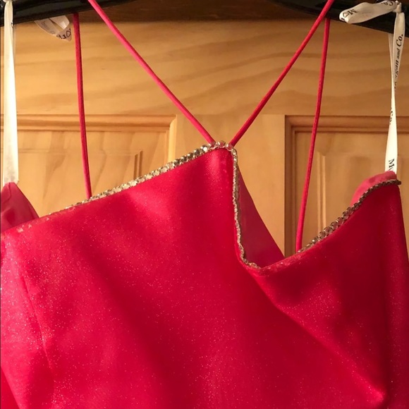 & Co. Dresses Hot Pink Glitter Prom Dress Size 34 Poshmark